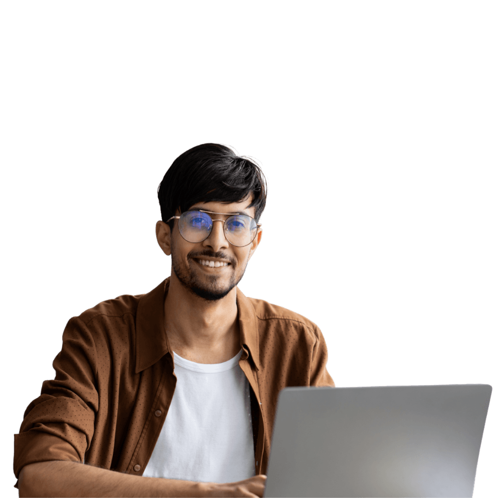 Operations engineer with a laptop